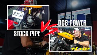 Stock pipe vs DC8 Silent power 🔥🔥 [upl. by Ariamo579]