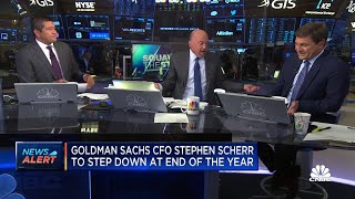 Goldman Sachs CFO Stephen Scherr to step down at end of the year [upl. by Kcirre]