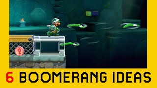 6 Ideas with the Boomerang Part 2  Super Mario Maker 2 [upl. by Ronn769]