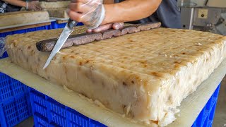 Radish Cake Turnip cake mass production Traditional Taro Cake  蘿蔔糕大量生產 芋頭糕製作  Taiwanese Food [upl. by Anicnarf510]