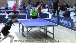 Henning Waldeck  bordtennis i toppklasse 1080p [upl. by Enyamert]