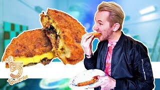 Deep Frying Grilled Cheese [upl. by Bluma]