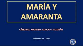 Canovas Rodrigo Adolfo y Guzman  Maria y Amaranta karaoke [upl. by Darrill]