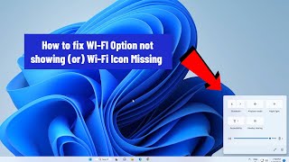 FIXED WiFi Icon Missing or WiFi Icon Not Showing  problem in windows PC  2024 [upl. by Carla]