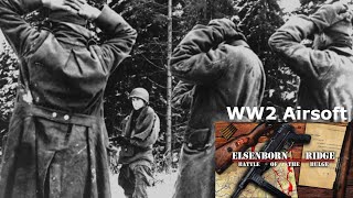 WWII Airsoft  quotThe surrenderquot Frontline Events  Elsenborn Ridge  Battle of the Bulge [upl. by Olnee]