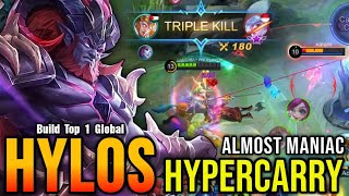 NEW META Hylos Hypercarry Build AUTOWIN  Build Top 1 Global Hylos  MLBB [upl. by Ojok]