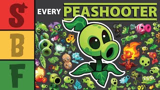 Ranking EVERY Peashooter EVER [upl. by Odericus]