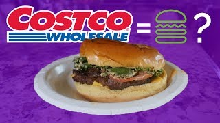 People Try the Costco Burger for the First Time [upl. by Ivana]