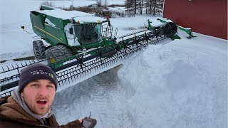 Plowing Snow with a Combine [upl. by Thomson]