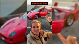 LOUD Ferrari F40 Start Up and Driving in Geneva [upl. by Remmer]