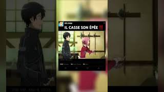 IL CASSE SON EPEE ‼️ anime animeedit swordartonline kirito [upl. by Tommi183]