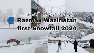 Razmak waziristan snowfall 2024 Waziristan beauty snowfall [upl. by Atinal]