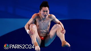 Chinas excellence on display in mens 3m springboard semifinal  Paris Olympics  NBC Sports [upl. by Dearr]