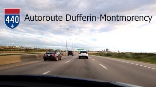 201408  Québec  Autoroute 440  Route 175 CentreVille [upl. by Amory]