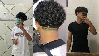 finalização para cabelo cacheado ondulado e crespo cabelo masculino✨ [upl. by Colley]