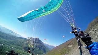 Parapente  Décrochage asymétrique en thermique [upl. by Ahsinoj294]