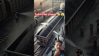 Train m koyla pr water 💦 kyu dala jata h dekho subscribe kro [upl. by Lauralee228]