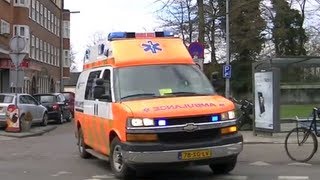 Chevy Ambulances met spoed in Amsterdam Dagcompilatie [upl. by Dinan]