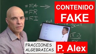 ¿QUÉ SON LAS FRACCIONES ALGEBRAICAS Luchando contra los ERRORES MATEMÁTICOS VIRALES [upl. by Nalla626]