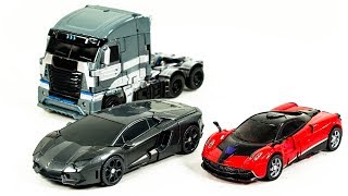 Transformers Movie 4 AOE Stinger Lockdown Galvatron Truck Supercar Vehicle Car Robot Toys [upl. by Amsab830]