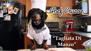 Chef Crusoe Follows Recipe by Gino DAcampo for quotTagliata di Manzoquot [upl. by Weiler679]