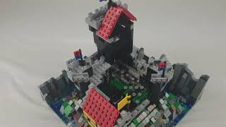 S6V2 One year special Baseplate0 Step2 inspired by Set2 6086 Lego Black Knights Castle [upl. by Nauaj]