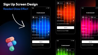 Stay Ahead in 2024 with this Reeded Glass Effect  Signup Screen Design [upl. by Iror]