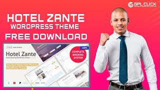 Hotel Zante Theme Free Download Latest Version  Lifetime Free Updates  GPLCLICK [upl. by Scornik]