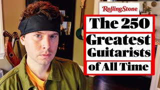 Rolling Stones 250 GREATEST GUITARISTS OF ALL TIME list is INSANE [upl. by Meekah985]