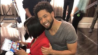 Jussie Smollett and Taraji P Henson  Throwbacks on Empire Set Over The Years [upl. by Airtemed]