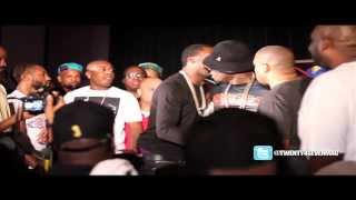 50 Cent Pushes Trav Former GUnit Artist After Meek Mill Brings Him On Stage Mixshow Live 4 ATL [upl. by Stacie]