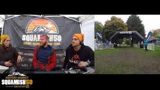 Squamish 50 2021  Etienne Robert Finish Line Interview [upl. by Eittik]