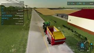 FS22 Iowa Plains View Harvesting WheatNew CombinePlowing Part 13 [upl. by Sucul]