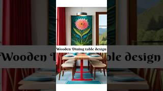 wooden Dining table designinteriordecor diningtable homedecor [upl. by Aymahs]