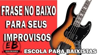 FRASE NO BAIXO  Aula de contrabaixo CROMATISMO DÓRICO MIXOLÍDIO ESCOLA PARA BAIXISTA [upl. by Droffig914]