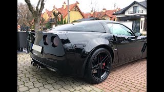 C6 Corvette Z06  sound of stock exhaust vs Borla Atak [upl. by Hbahsur]