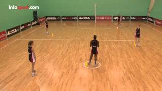 Netball Drills Attacking Movement and Passing [upl. by Cohn]