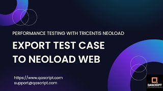 Performance Testing Tutorial Tricentis Neoload  Create Population amp Export TestCase to Neoload Web [upl. by Yennor]