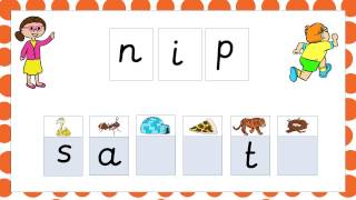 Phonics Phase 2 Words Blending for Reading [upl. by Cordey]