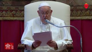 Extracto de las palabras del Papa en la Audiencia a los miembros del Cuerpo Diplomático 812024 [upl. by Lord]