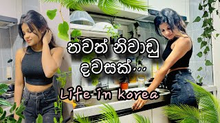 කොරියාවේ මගේ නිවාඩු දවස🌸 Cleaning Day Life in Korea🇰🇷 [upl. by Dawes]