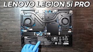 Lenovo Legion 5i Pro 16quot Laptop Disassembly  New Thermal Compound [upl. by Anitsyrc617]