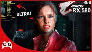 Resident Evil 2 Remake Teste RX 580 8gb  Ryzen 5 2600 OC 41Ghz No Ultra 1080p 1 [upl. by Hgiel]