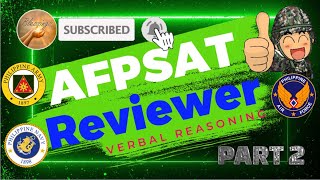 AFPSAT REVIEWER 2024 VERBAL REASONING PART 2  QUESTIONS WITH ANSWERS BLESSINGS [upl. by Notlem]