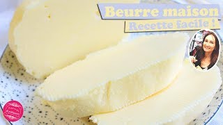 🥖 Comment faire du BEURRE MAISON  RECETTE FACILE et RAPIDE  🥖 [upl. by Suolekcin]