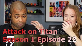 UNCUT Attack on Titan Season 1 Episode 22 Reaction🔥 [upl. by Melisent]