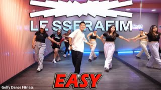 KPOP LE SSERAFIM  EASY  Golfy Dance Fitness  Dance Workout  คลาสเต้นออกกำลังกาย [upl. by Hackett]