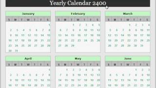 Yearly Calendar [upl. by Hu293]