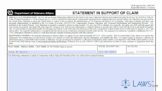 Learn How to Fill the VA Form 21 4138 Statement In Support of Claim [upl. by Anirehtac]