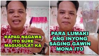 PARA LUMAKI ANG INYONG SAGING GAWIN MONA ITO [upl. by Eixor379]